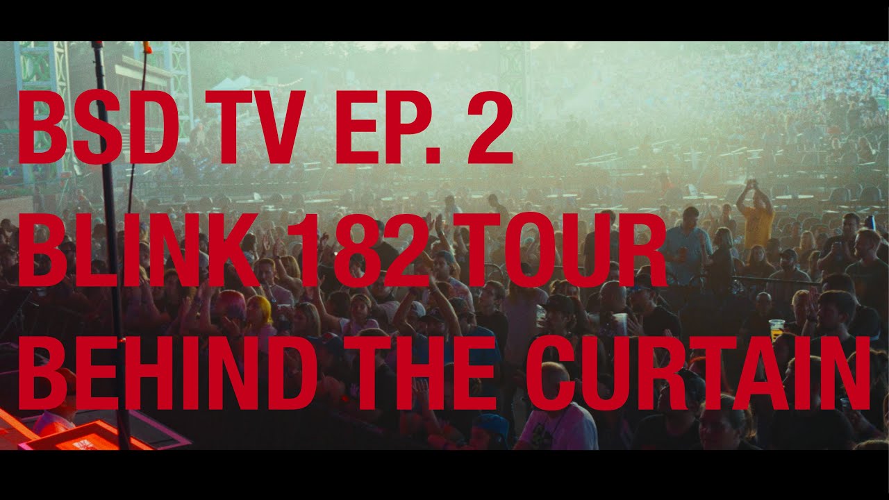 bsd_wav's tweet card. WHATS IT’S REALLY LIKE TOURING WITH BLINK 182 / EP. 2