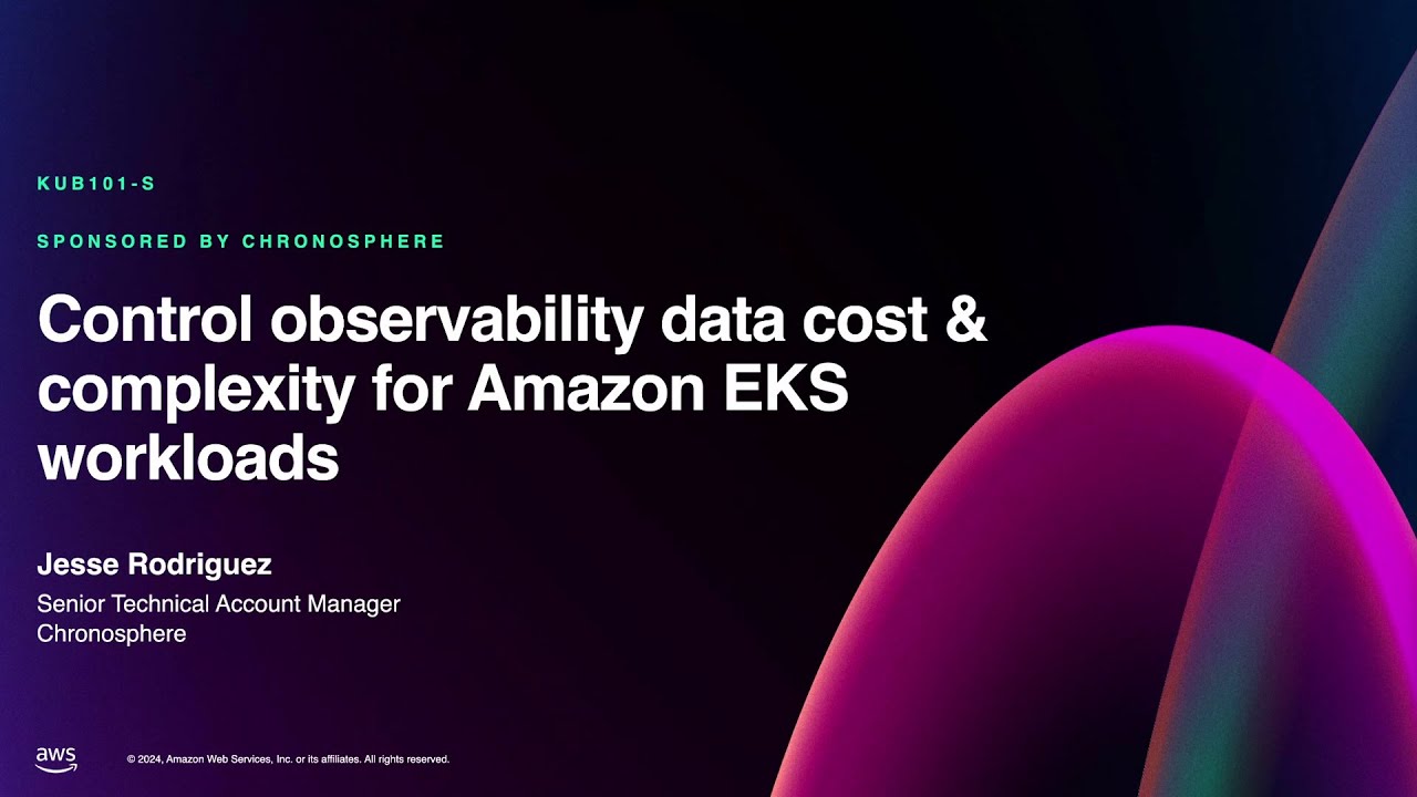 ericschabell's tweet card. AWS re:Invent 2024 - Control observability data cost & complexity for...