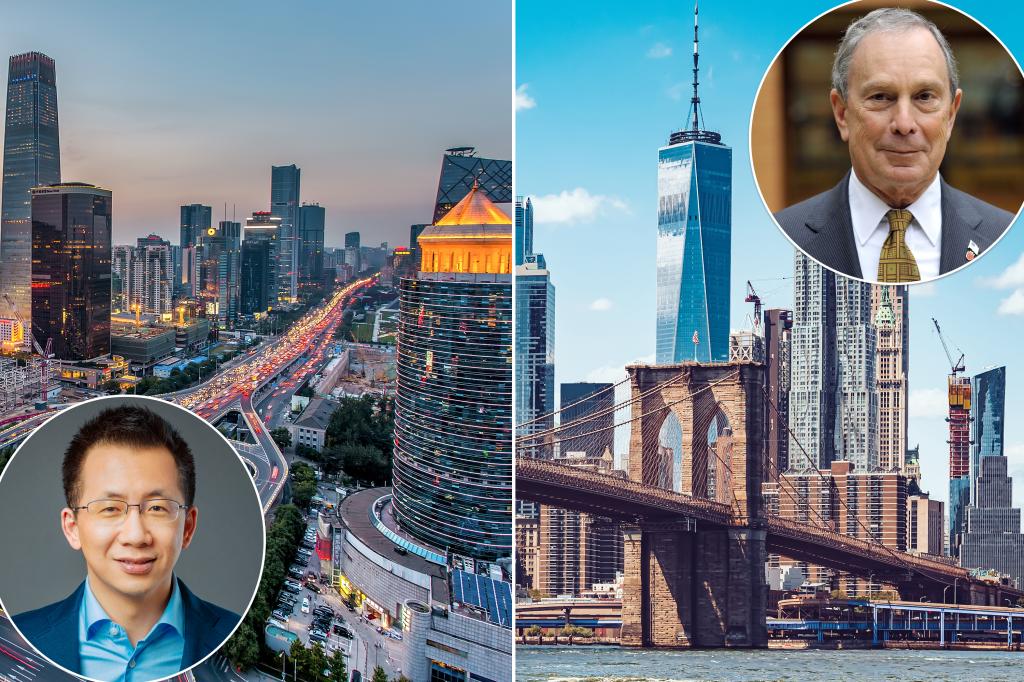 mikehellertr's tweet card. The Chinese capital has exactly one more billionaire than Gotham, 100 to 99, according to Forbes' recently released list.