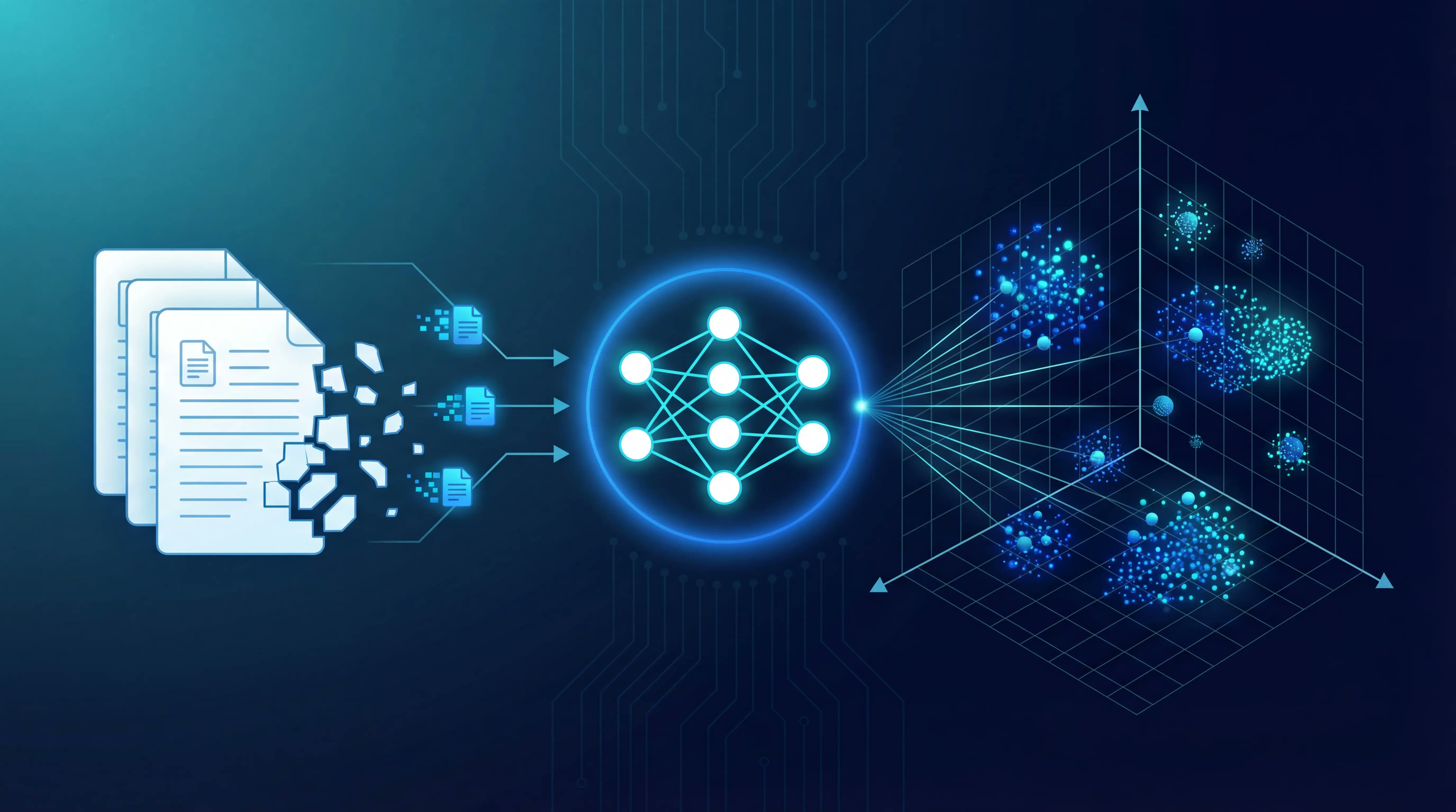 blog_techlife's tweet card. A hands-on walkthrough of building a semantic search system from the ground up—chunking documents, generating embeddings, and querying with vector similarity.