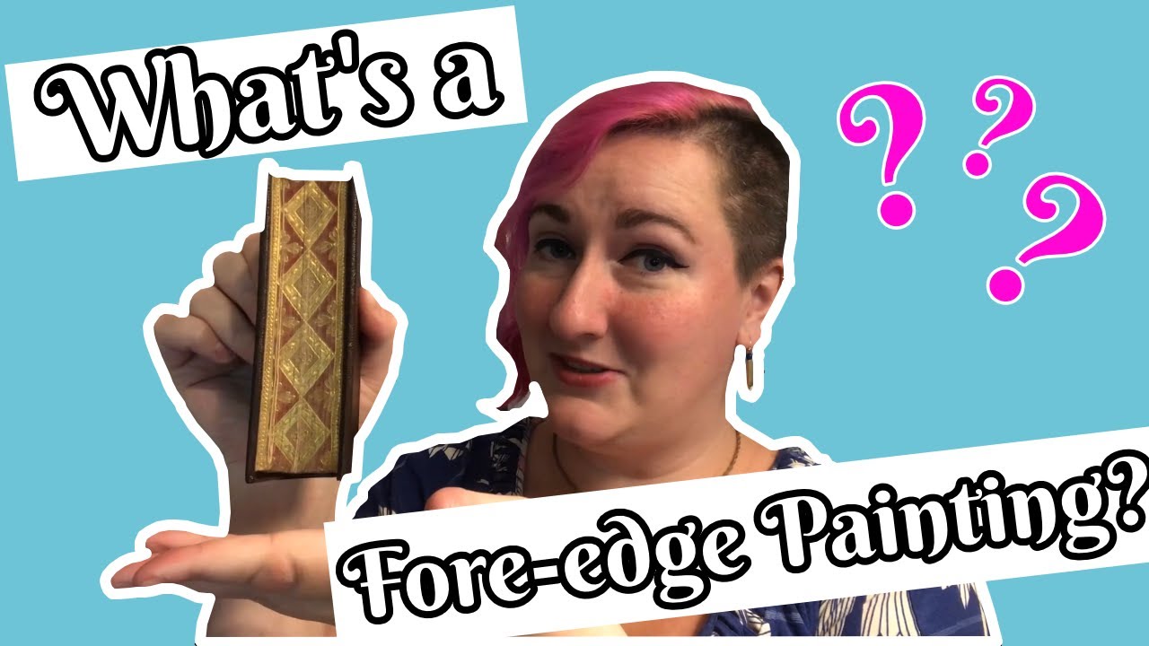 book_historia's tweet card. Book Secrets! Fore-Edge Paintings | Bite Sized Book History