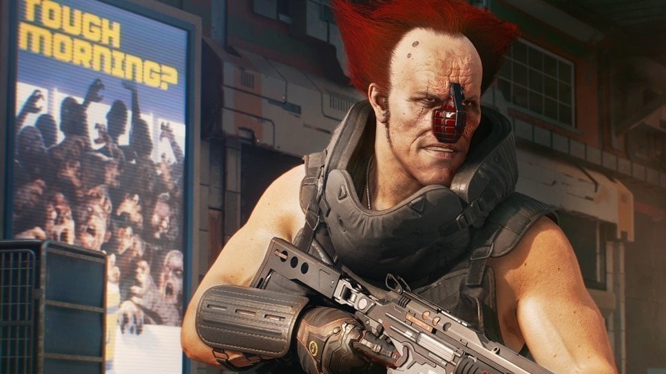 LJStudioAndroid's tweet card. Cyberpunk 2077: Ozob em Protocolo molotov