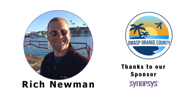 OWASPOC's tweet card. **NOTE: IN-PERSON EVENT** **Abstract:** This discussion focuses on the differences in issues detected between SAST, SCA and DAST with detailed examples. There is also an a