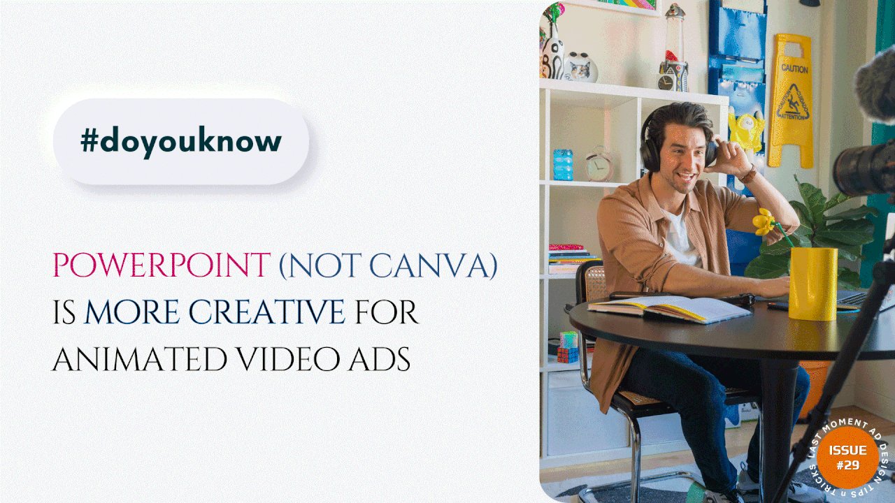 customers_'s tweet card. Do you know PowerPoint (not Canva) is more creative for animated display ads? For Canva lovers this maybe a bit of a surprise. So, okay, here's what I'm gonna show you: 39 Animations > 11 Objects >...