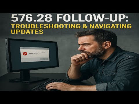 TechStream2026's tweet card. ⚠️ Nvidia Driver 576.28 Follow-Up: Troubleshooting & Navigating...