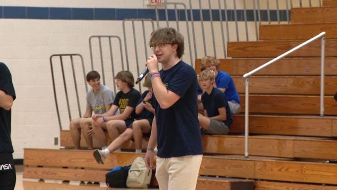 ksdknews's tweet card. "Make-A-Wish has honestly been the biggest help in my entire life," Luke Kahrkoff said about why he felt the need to give back.