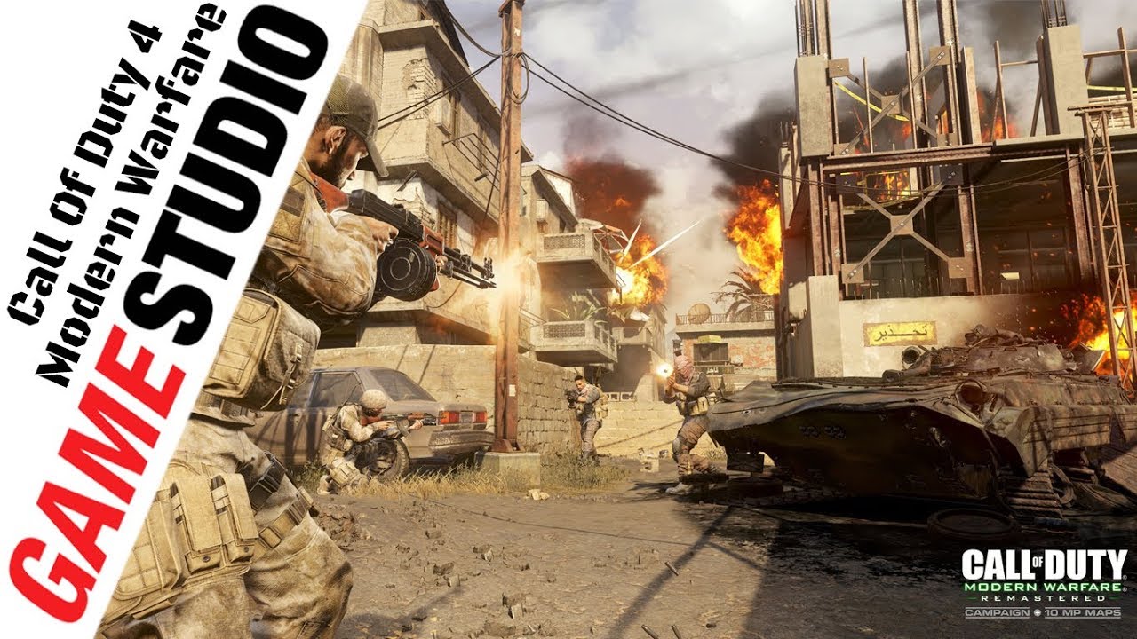 GameStudioSL's tweet card. Call of Duty 4 Modern Warfare Multiplayer LAN play - Team Death Match...