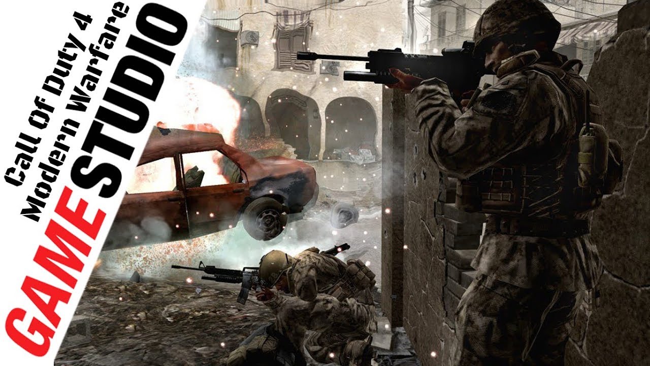 GameStudioSL's tweet card. Call of Duty 4 Modern Warfare Multiplayer LAN play Team Death Match...