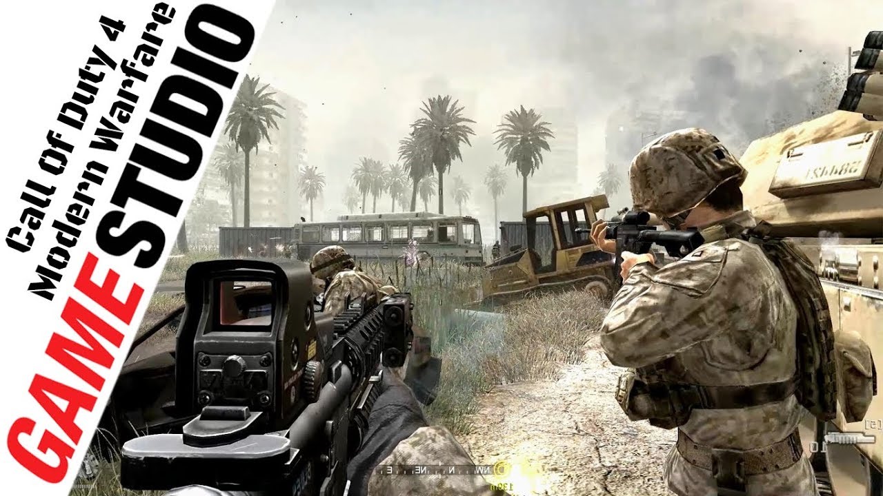 GameStudioSL's tweet card. Call of Duty 4 Modern Warfare Multiplayer LAN play - Team Death Match...