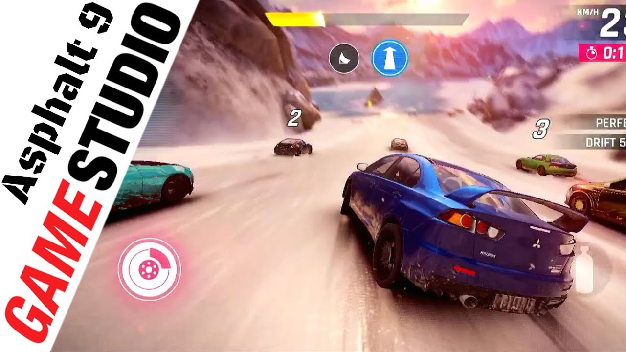 GameStudioSL's tweet card. Asphalt 9 GAME PLAY - Mitsubishi Lancer Evolution