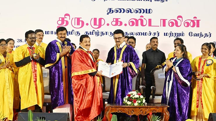 XpressCinema's tweet card. The other day, the Government of Tamil Nadu presented actor Sivakumar with an Honorary Doctorate in Chennai. Chief Minister MK Stalin conferred him with the awa