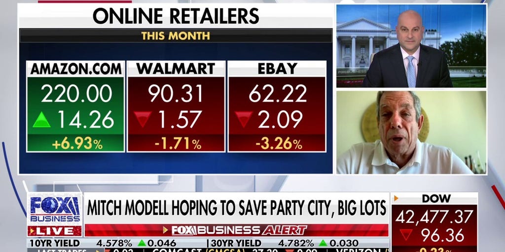 sourceone0's tweet card. Former Modell's Sporting Goods CEO Mitch Modell joins 'FOX Business Live' to discuss his plan to acquire Party City and Big Lots.