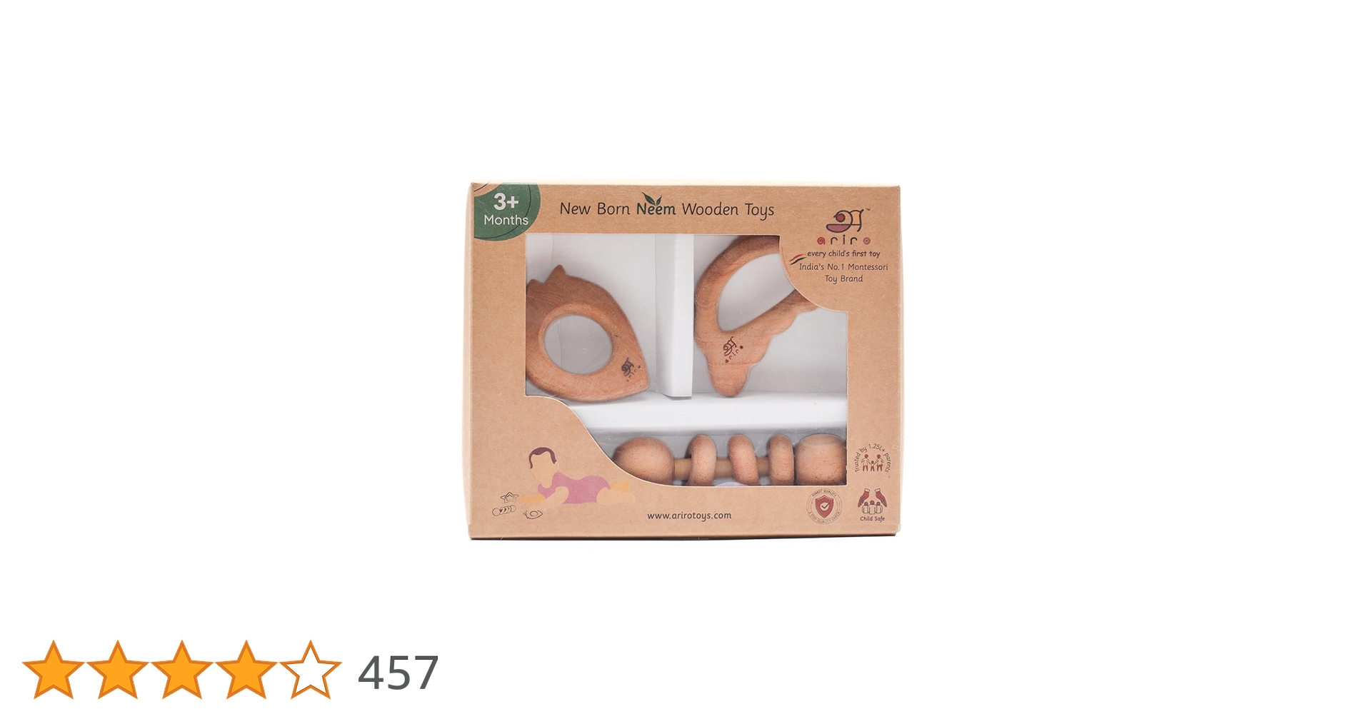 DealsinIND's tweet card. Ariro Neem Wood Teethers are a must-have for your little one's teething journey. Carefully handcrafted with FSC Certified Neem wood, these teethers are thoughtfully designed to offer multiple...