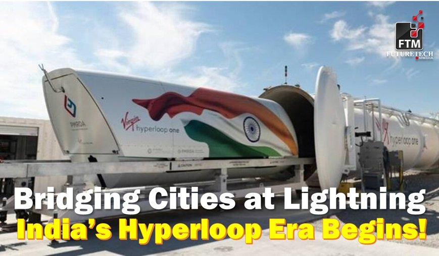 AICRAFutureTech's tweet card. India is on the brink of a groundbreaking advancement in transportation with the introduction of its first hyperloop train, designed to connect Mumbai and Pune. This cutting-edge project aims to...