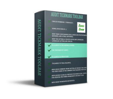 excelzoom's tweet card. This Microsoft Excel Audit Tickmark toolbar is a useful tool for Auditing firms looking to standardize work papers and improve their audit efficiency.