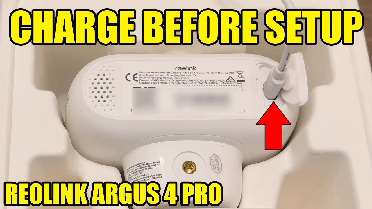 BhupinderTube's tweet card. Reolink Argus 4 Pro: How to Charge the Camera Before Setup (Quick...