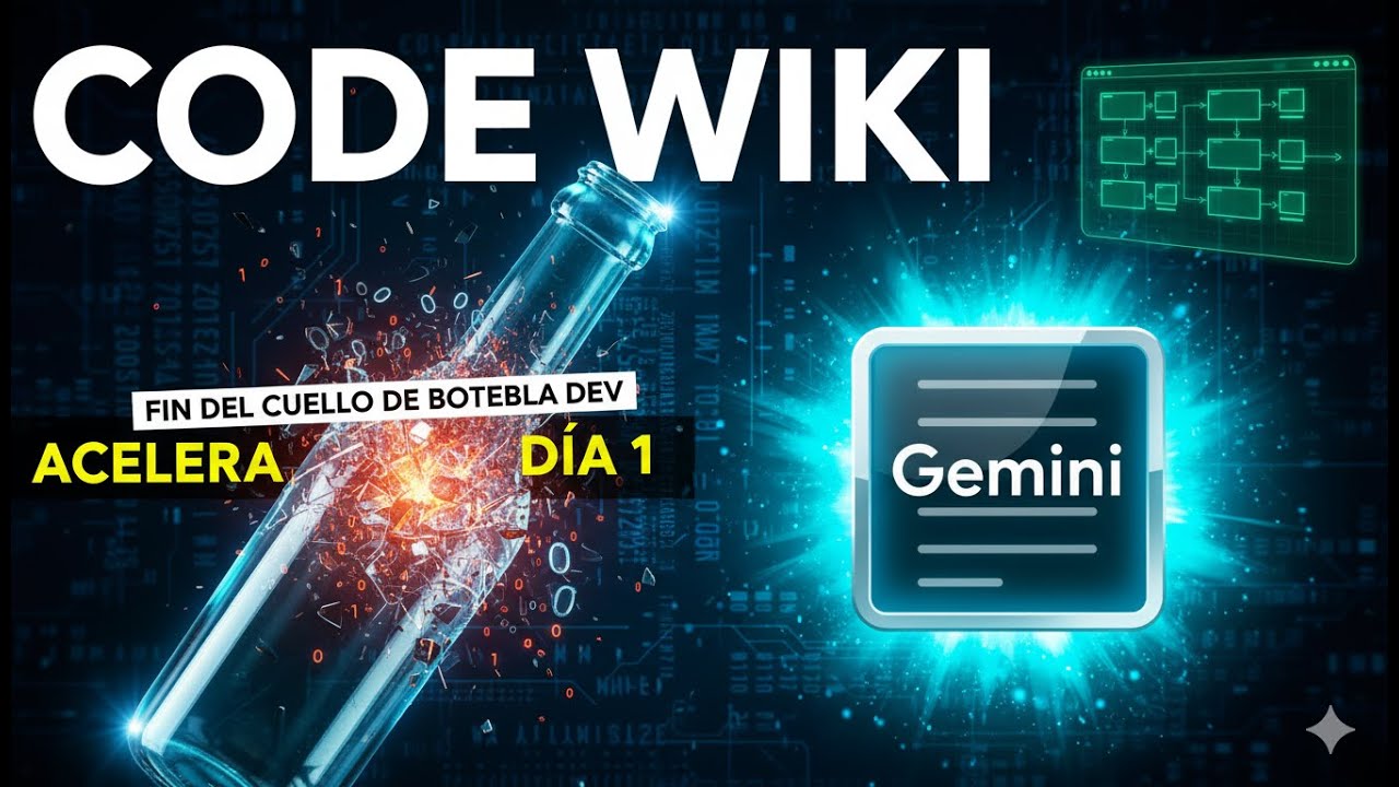 ELMDLMaquina's tweet card. Code Wiki: ¡Gemini acelera la documentación de código! Fin del cuello...