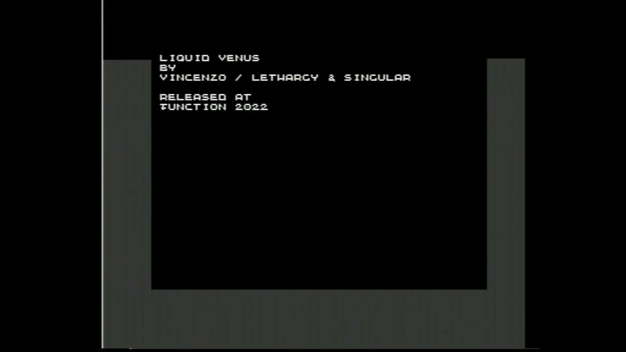 strayboom's tweet card. Liquid Venus [C64][Function 2022]