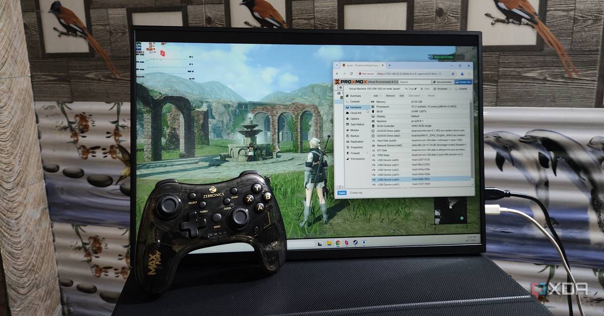 therealjaypo's tweet card. Despite the ridiculous premise, the Proxmox-powered gaming machine worked extraordinarily well after some tweaks