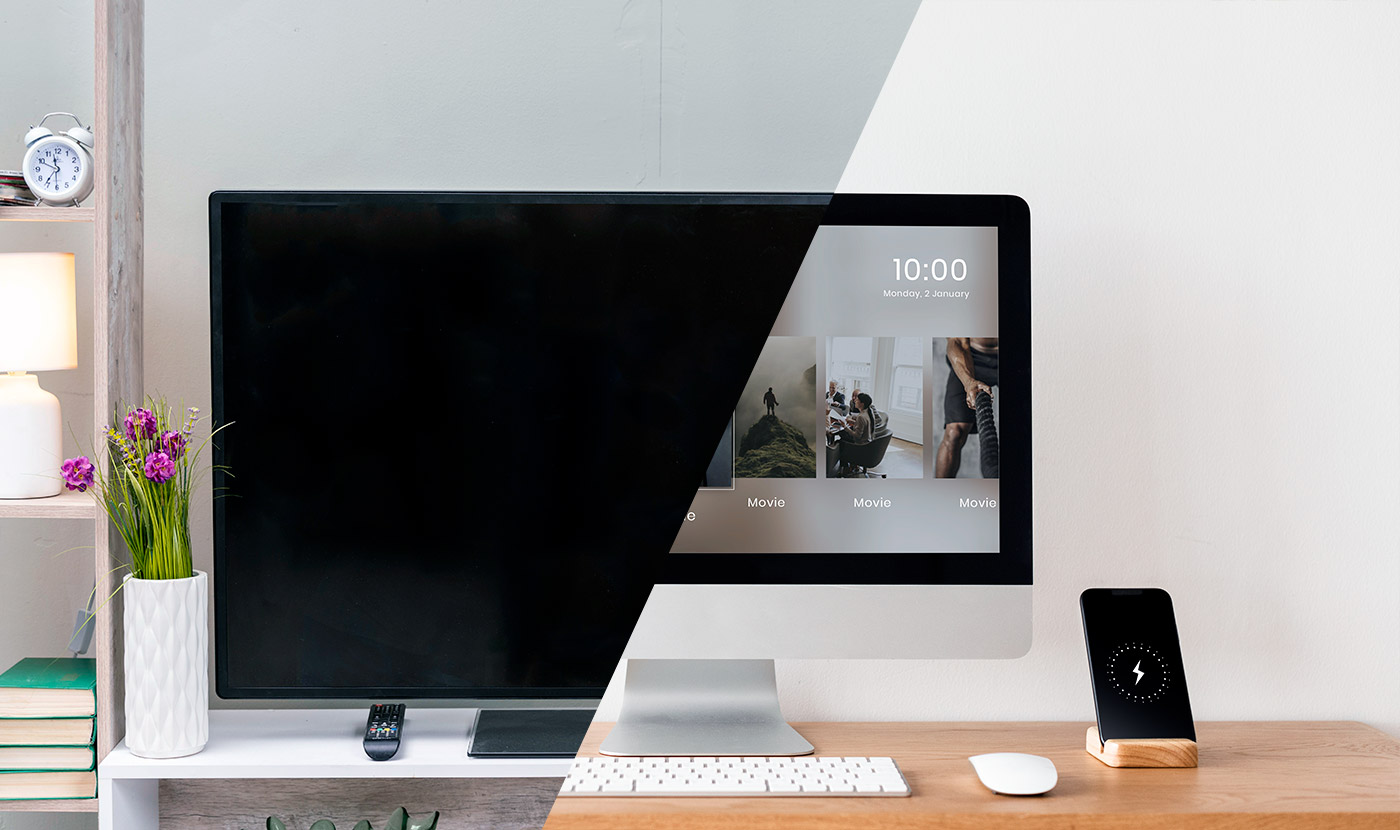 binaryforkcom's tweet card. Considering large diagonal TVs are cheaper than gaming monitors why don't we use TVs as computer display? We'll discuss the differences between TVs and