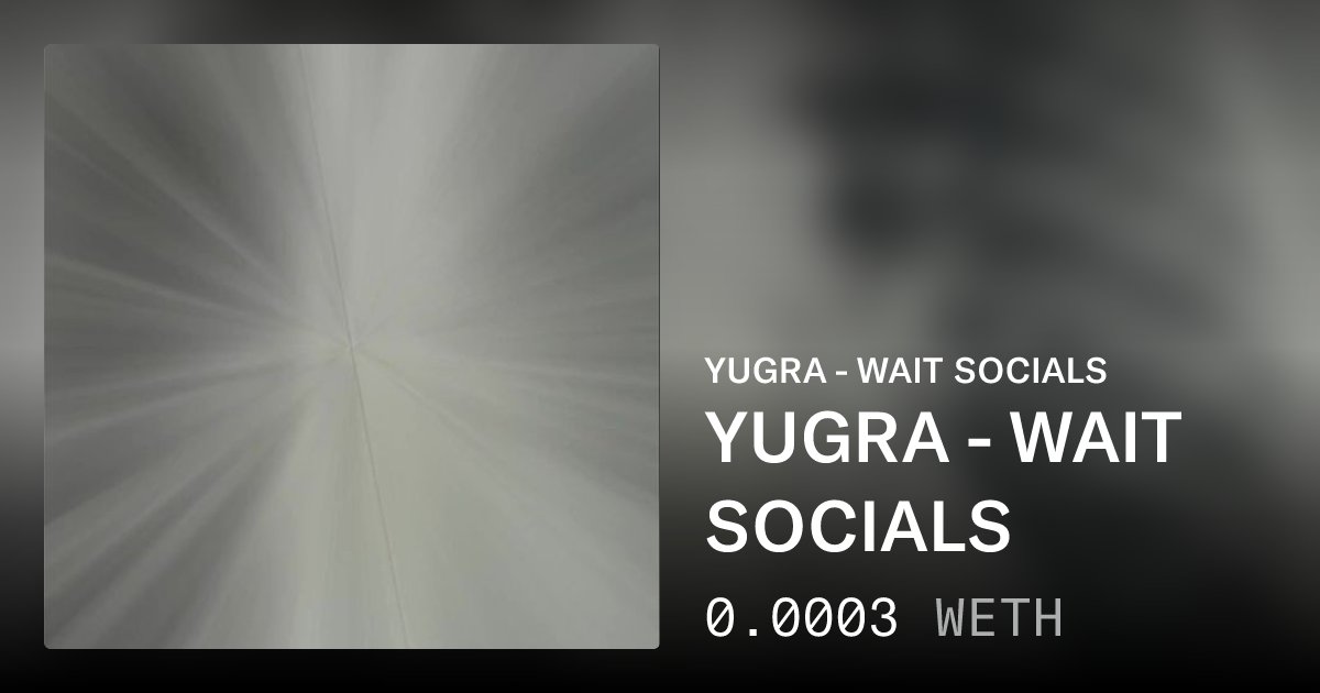 YUGRAMUSIC's tweet card. Wait Socials This track was written while waiting to be on set for the series "The White Lotus." I was always curious about how filmmaking works, and I ended up as an extra. The track starts on a...