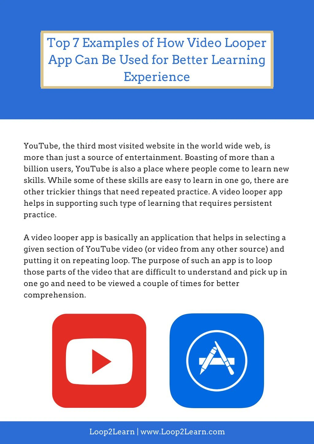 AlexDMarketer's tweet card. Top 7 Examples of How Video Looper App Can Be Used for Better...