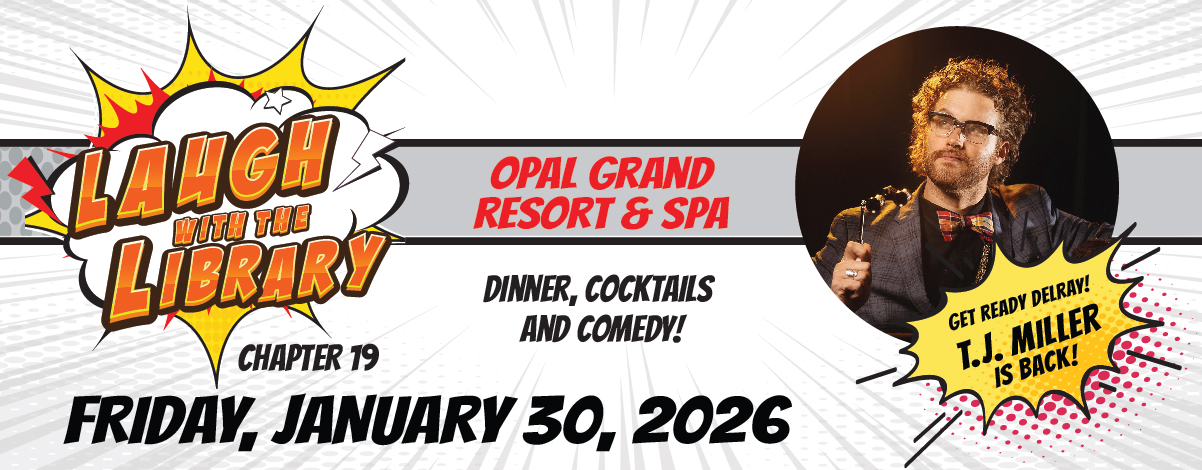 Delray_Library's tweet card. Mark your calendar for Delray Beach’s premier event to benefit the Library! Come out and have a laugh!