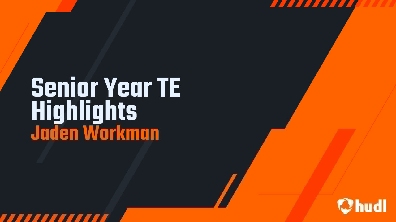 jaden_workman05's tweet card. Senior Year TE Highlights