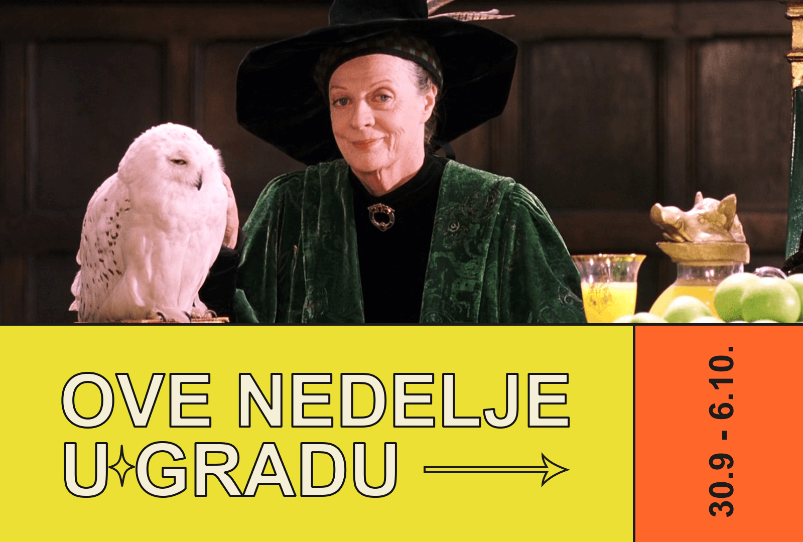 oblakoderportal's tweet card. Kalendar kulturnih događaja u gradu po Oblakoderovoj preporuci