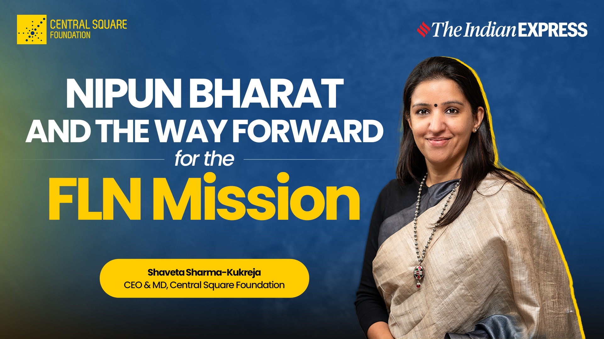 CSF_India's tweet card. The future of foundational learning in India.