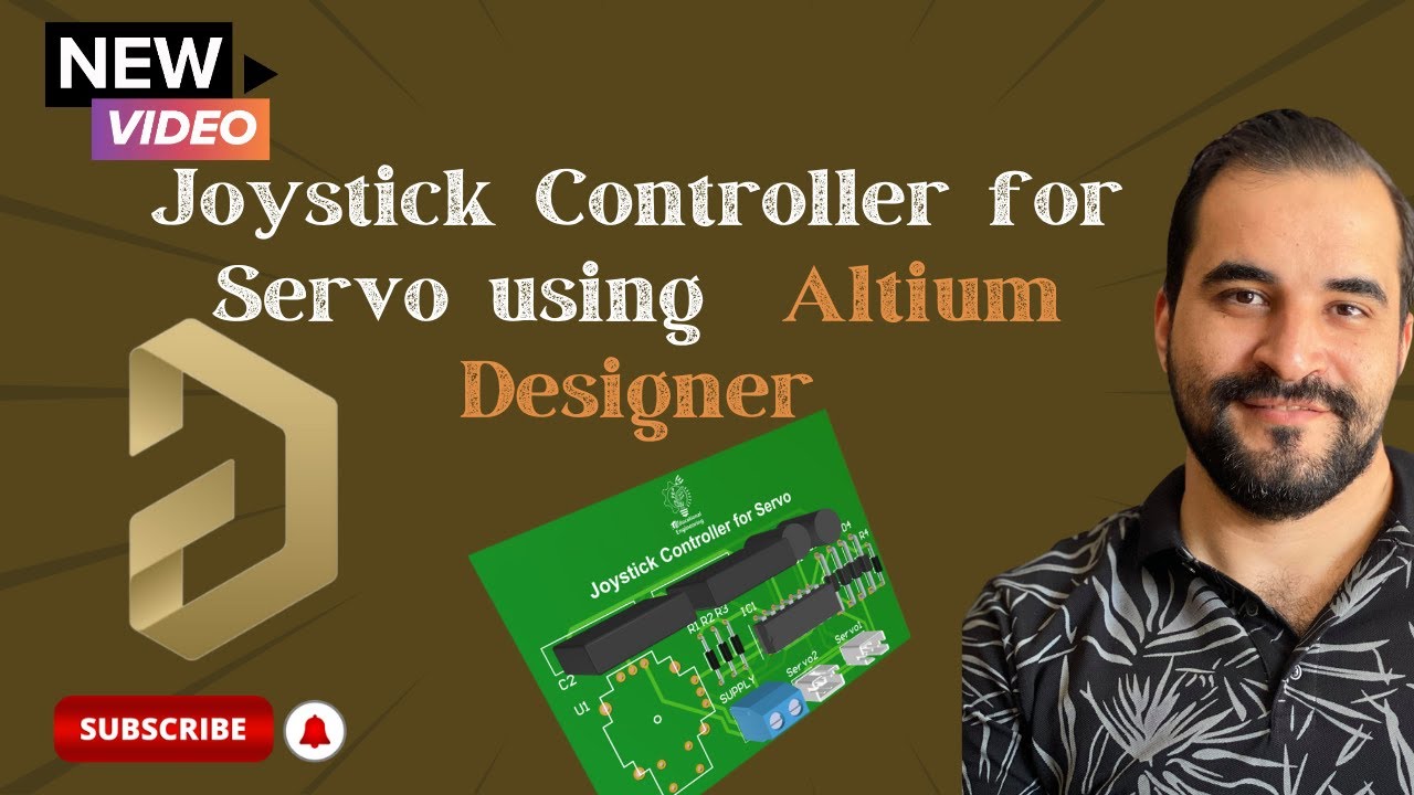 TeamEdueng's tweet card. Joystick Controller for Servo using Altium Designer