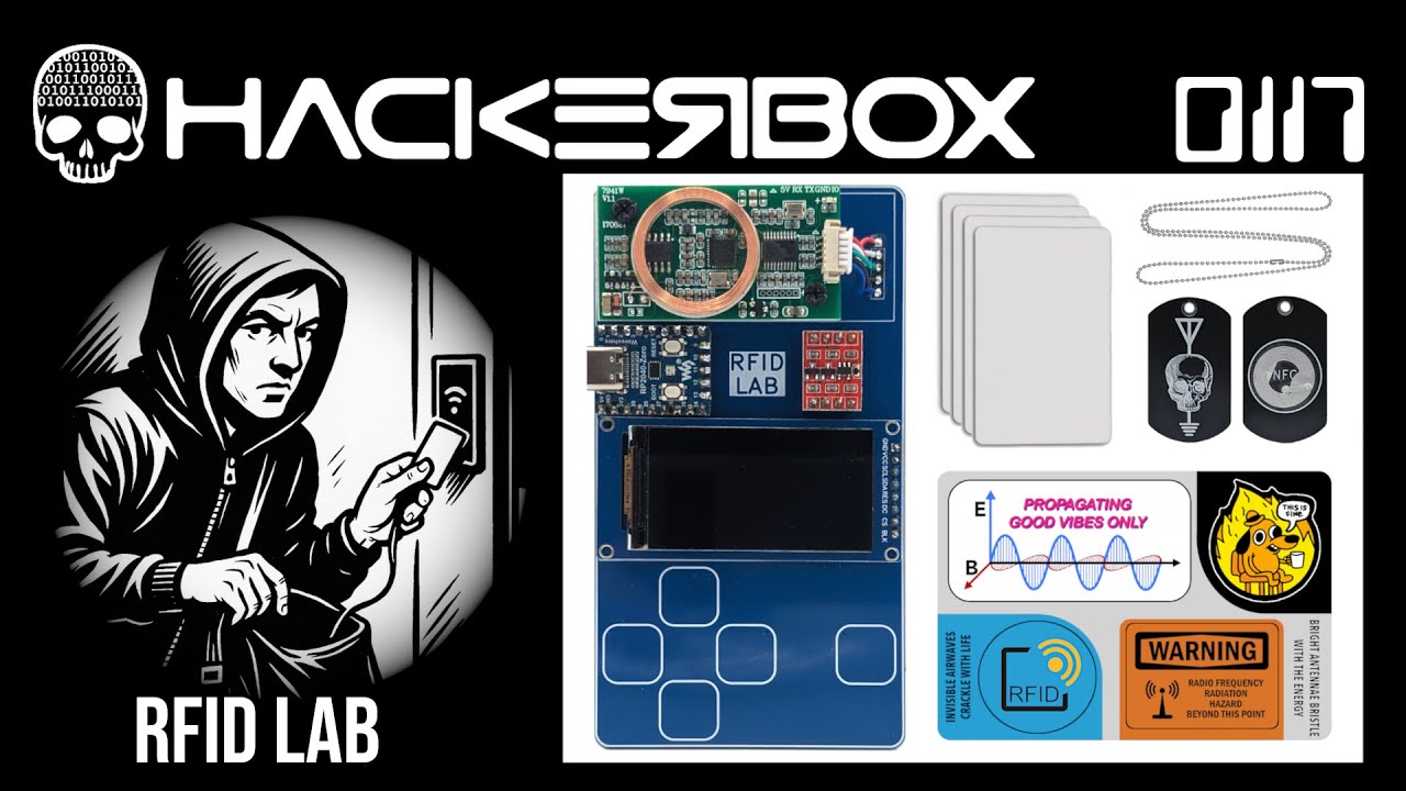slofunk's tweet card. Hackerbox 0117 - RFID Lab