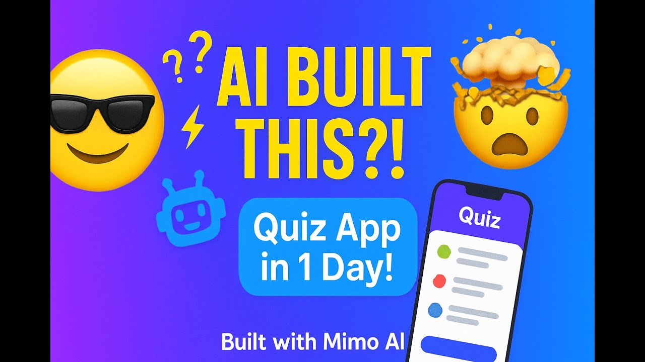 freepythoncode's tweet card. From Zero to Quiz App with Mimo AI 😱🔥