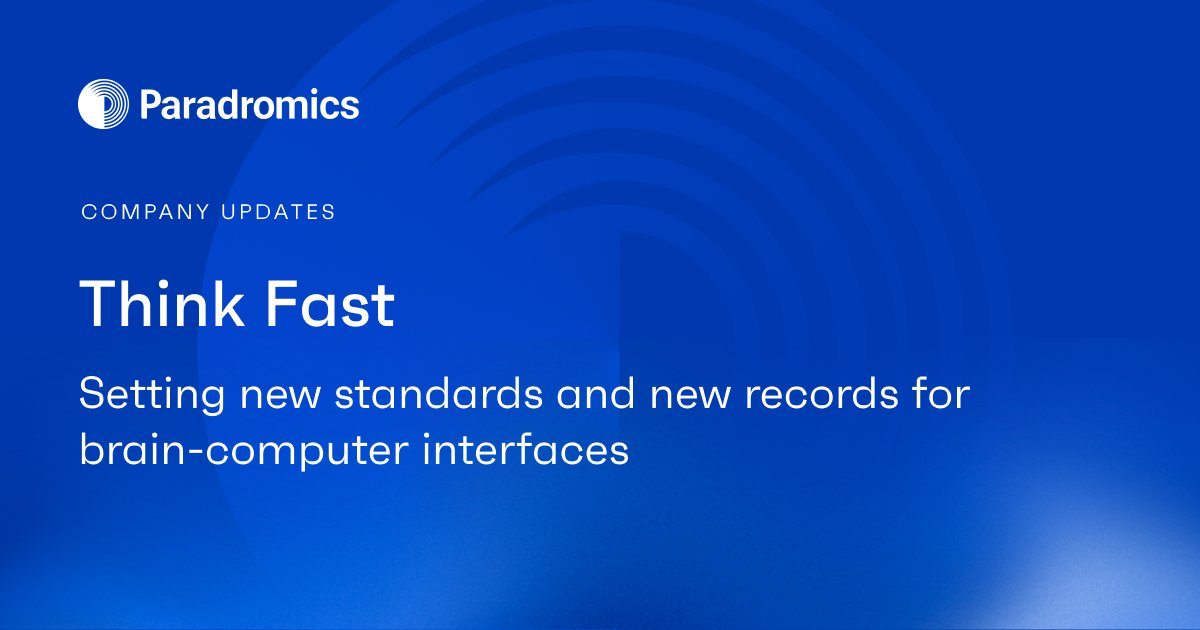 VelcoDar's tweet card. Paradromics Connexus BCI sets new records with the SONIC benchmark, achieving 200+ bps and low latency, defining a new standard for BCIs.