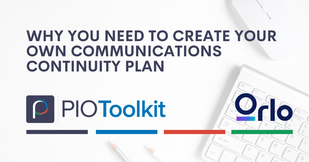 piotoolkit's tweet card. Why You Need To Create Your Own Communications Continuity Plan