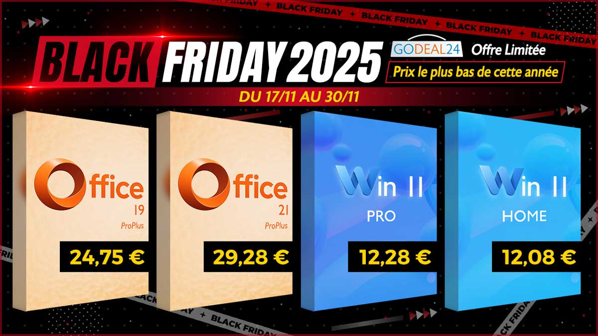 HardwareCooking's tweet card. Le Black Friday 2025 est officiellement arrivé, et Godeal24 donne le coup d’envoi de la saison des achats avec deux des meilleures offres logicielles de l’année. Que vous travailliez à domicile, que...