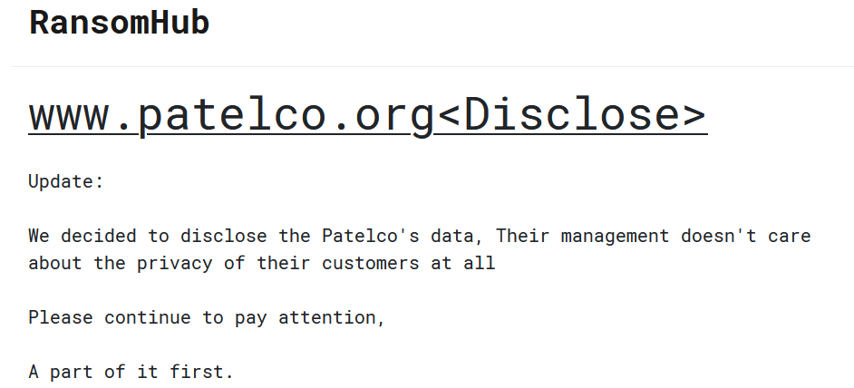 securityaffairs's tweet card. The ransomware attack on Patelco Credit Union this summer led to a data breach affecting over 1 million individuals, revealed the company.