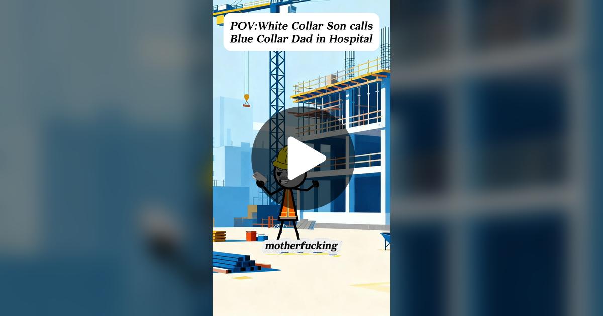 mikemart8805's tweet card. 74.4K likes, 1437 comments. “White collar son call blue collar dad in hospital SC:@Todd”