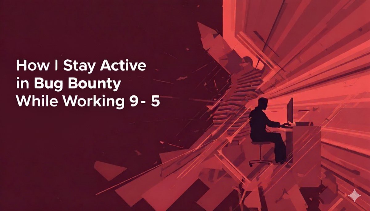 bountywriteups's tweet card. Balancing a full-time job and bug bounty isn’t easy — but it’s not impossible.