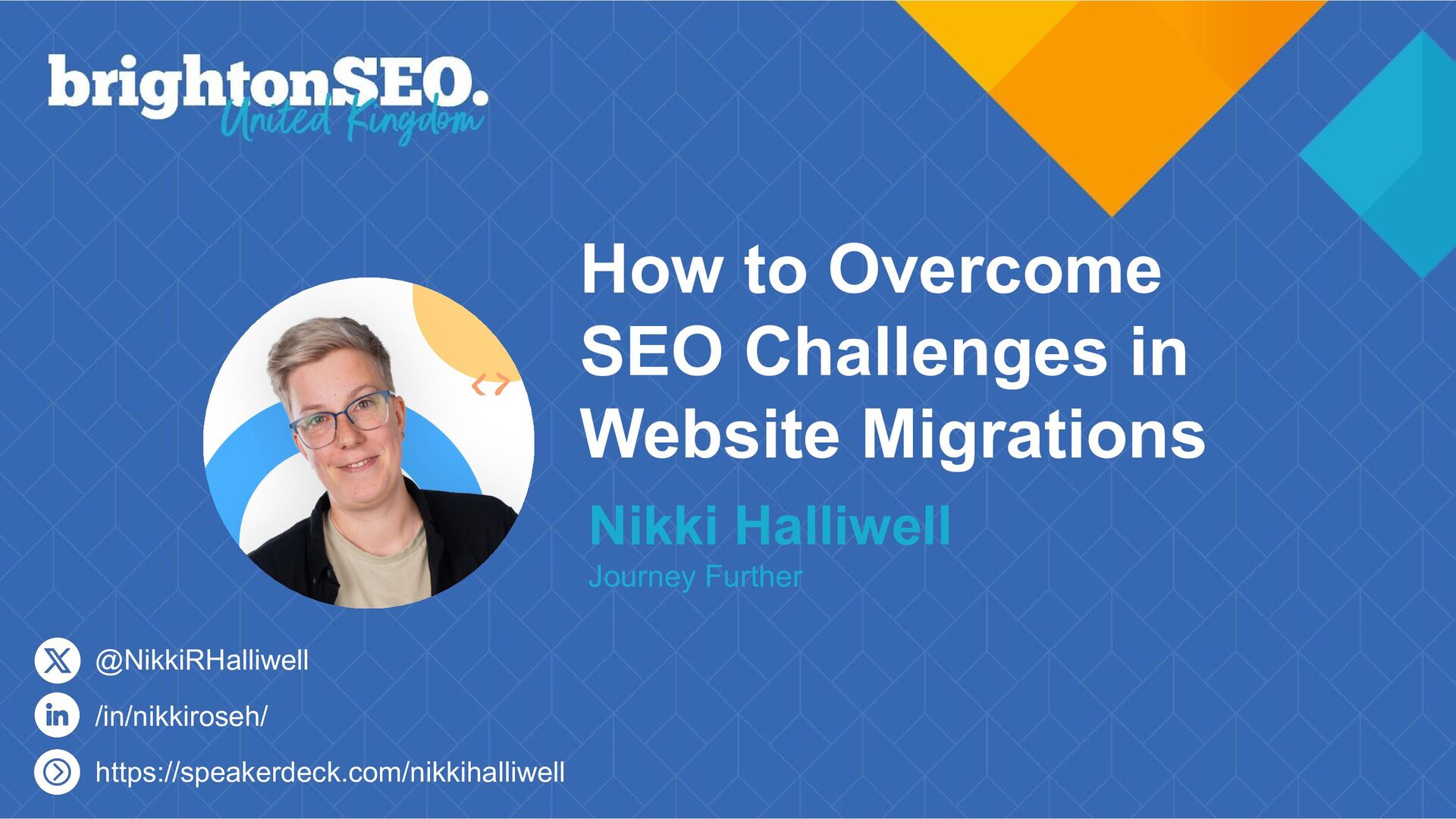 NikkiRHalliwell's tweet card. How to Overcome SEO Challenges in Website Migrations: Learning from Common Issues, Considerations, and Best Practices This talk from Brighton SEO in …