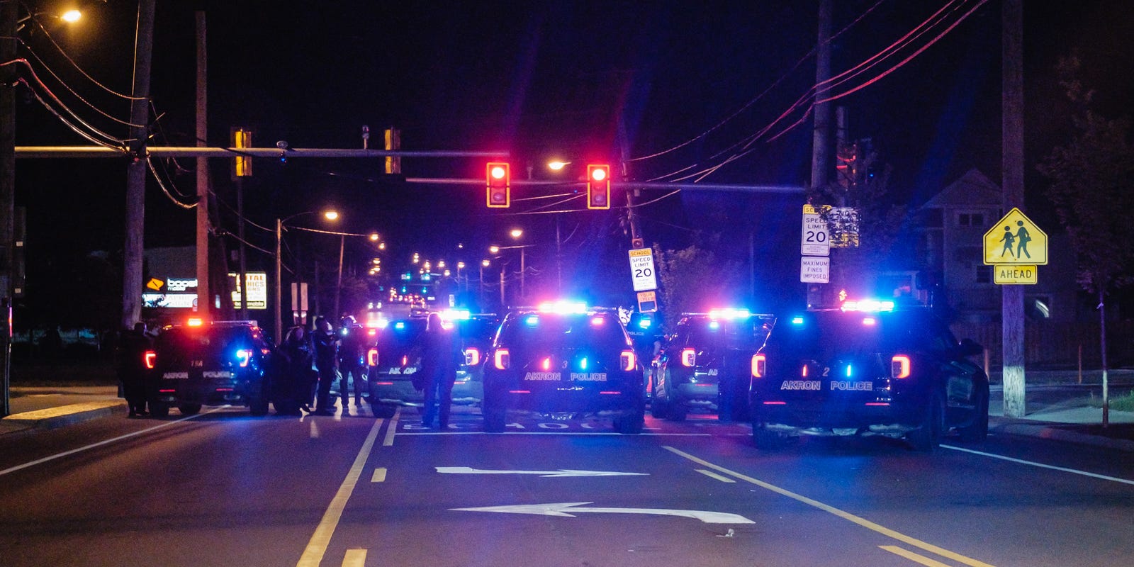 TashiLynnCA's tweet card. Protests continued across Akron on Wednesday night with police making numerous arrests, court records show; social media posts say people being detained.