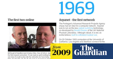 connerben's tweet card. Simon Jeffery: Forty years ago, a simple message was sent between two Californian research labs and a net was born