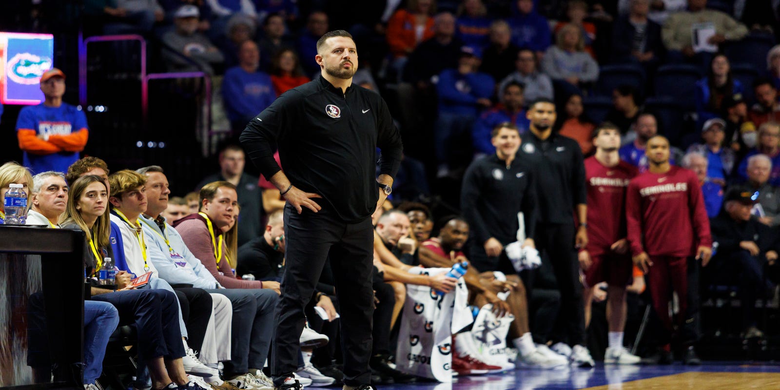 FSView's tweet card. Florida State dropped its second game of the season in a 95-59 loss to the Aggies.