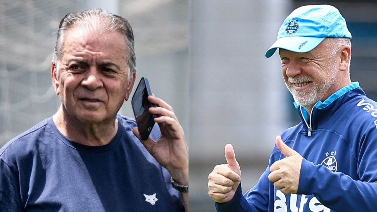 pdgremista's tweet card. Sintonia entre Mano Menezes e Paulo Pelaipe fortalece o planejamento do Grêmio para 2026. Confira aqui os detalhes!
