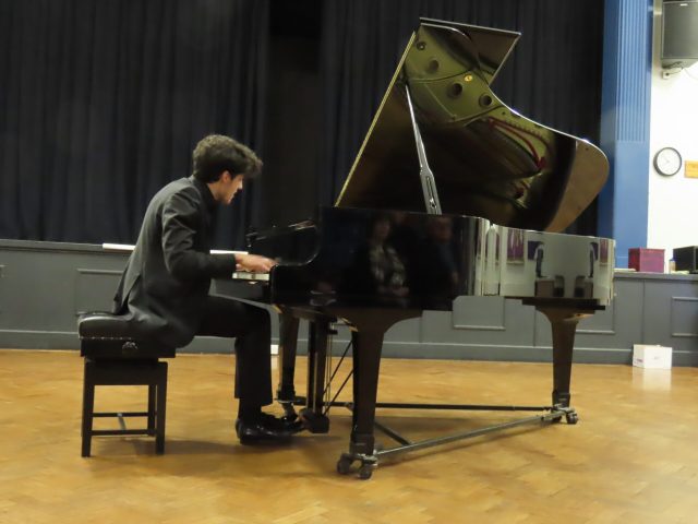 ScunthorpeCS's tweet card. Ignas Maknickas 12th January 2024 at 7.30pm ‘Today I heard a great artist ready to take the world by storm. But not only for his extraordinary natural technical skill but for his intelligence…