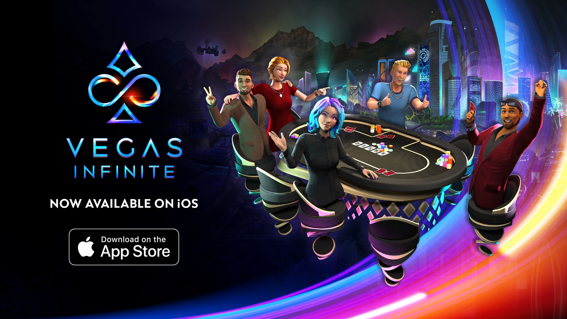 PokerListings's tweet card. PokerStars has officially launched Vegas Infinite on iOS, opening up its social casino app to iPhone and iPad users for the first time.