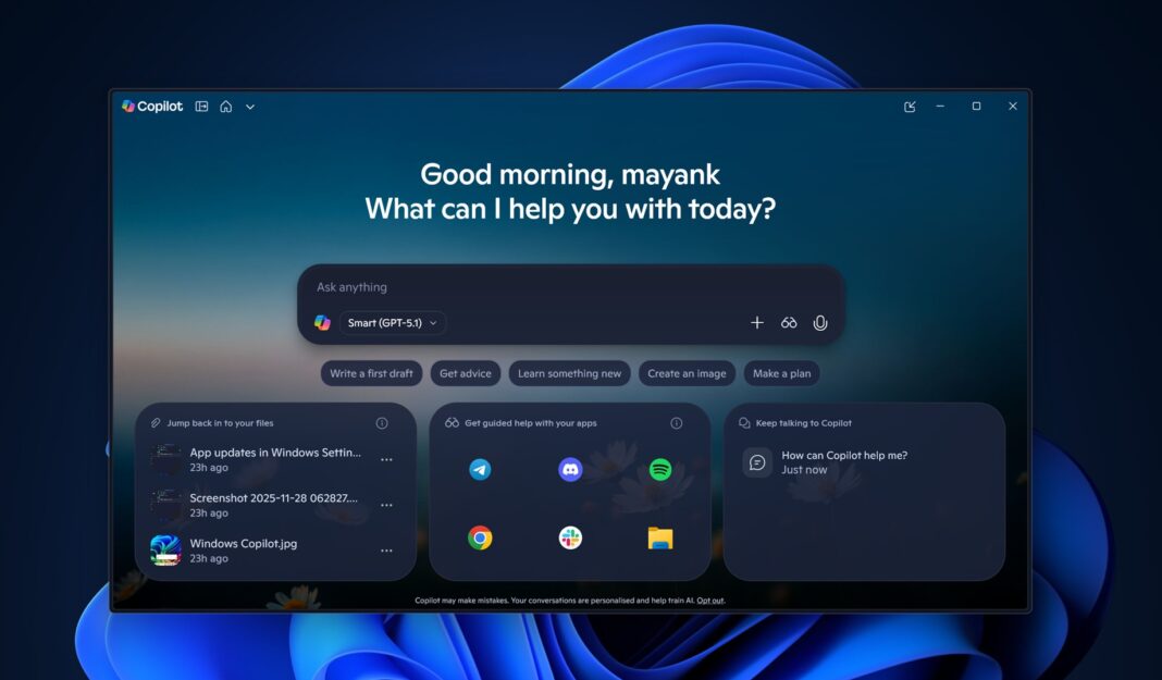 Alltechnerd's tweet card. Microsoft is delivering a major boost to Copilot on Windows, introducing more advanced AI capabilities along with experimental features that
