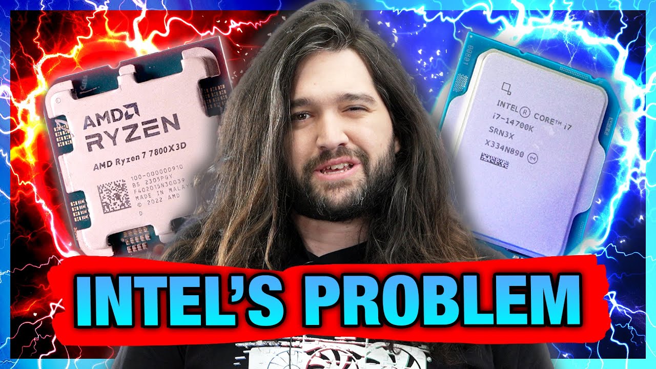 GamersNexus's tweet card. The Intel Problem: CPU Efficiency & Power Consumption