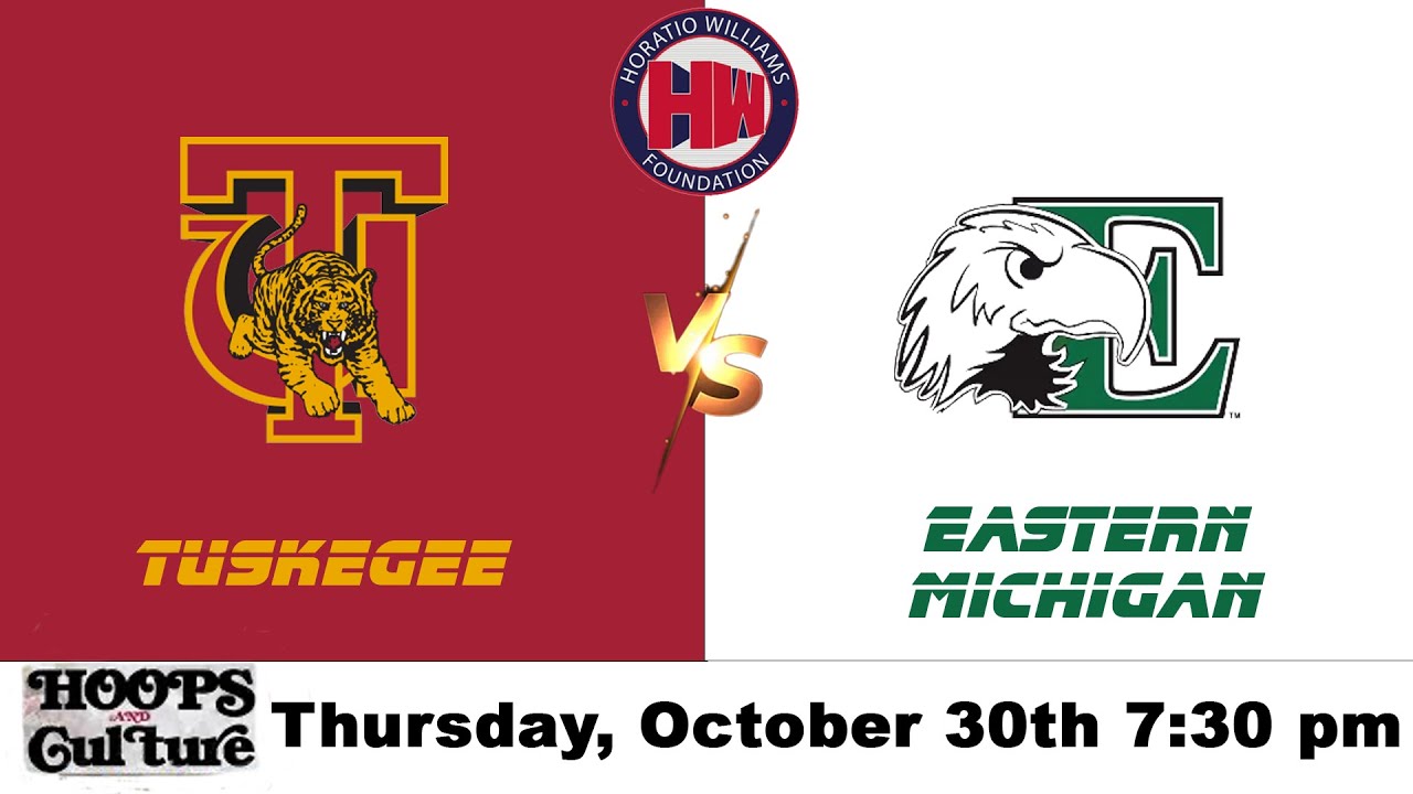 emu_steve's tweet card. Hoops and Culture || Tuskegee vs Eastern Michigan