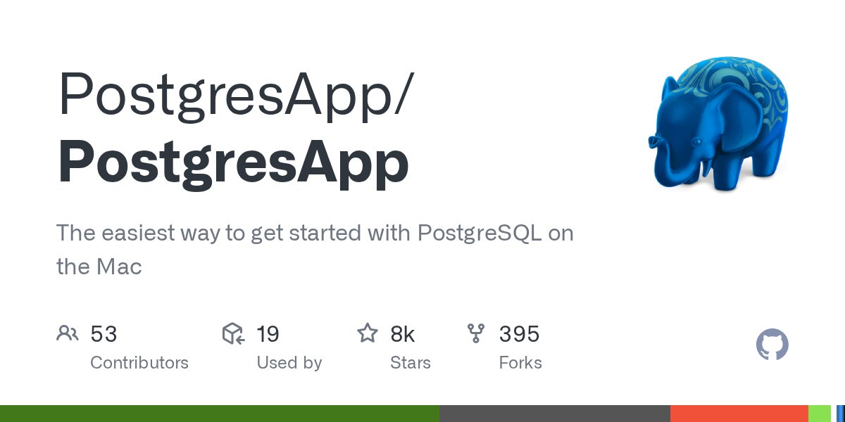 Postgresapp's tweet card. The easiest way to get started with PostgreSQL on the Mac - PostgresApp/PostgresApp